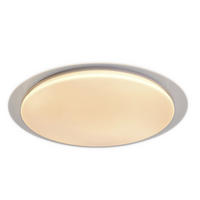LED-DECKENLEUCHTE Locarno 46/7 cm   - Klar/Weiß, Basics, Kunststoff/Metall (46/7cm) - Näve