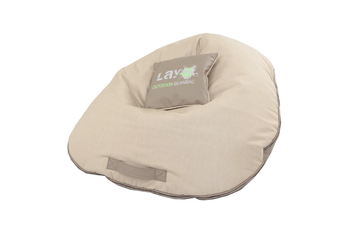 VREĆA ZA SJEDENJE tekstil  smeđa, bež  - bež/smeđa, Design, tekstil (125/125cm)