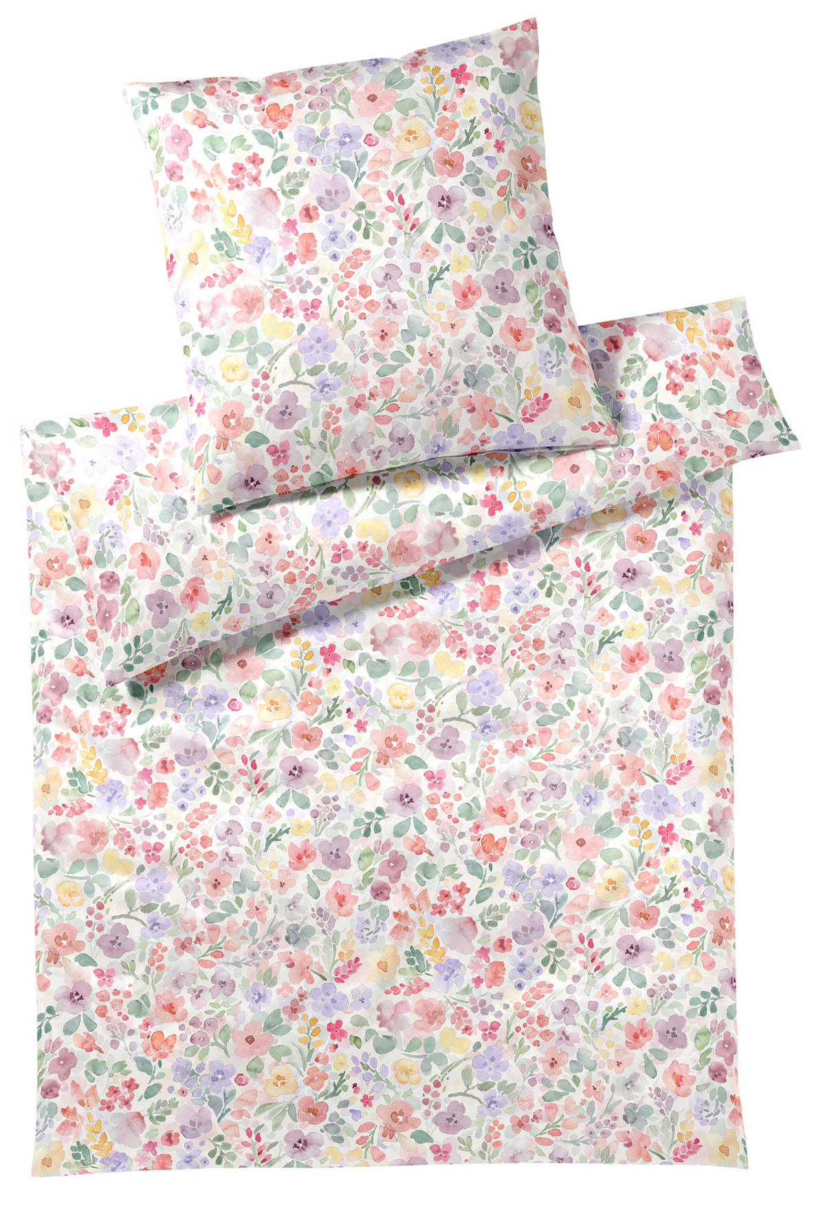 POSTELJNINA GENTLE 140/200 cm mako saten večbarvno  - večbarvno, Konvencionalno, tekstil (140/200cm) - Elegante