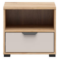 NACHTSCHRANK 50/47,5/40 cm  - Kaschmir/Eichefarben, Basics, Holzwerkstoff/Kunststoff (50/47,5/40cm) - Milino