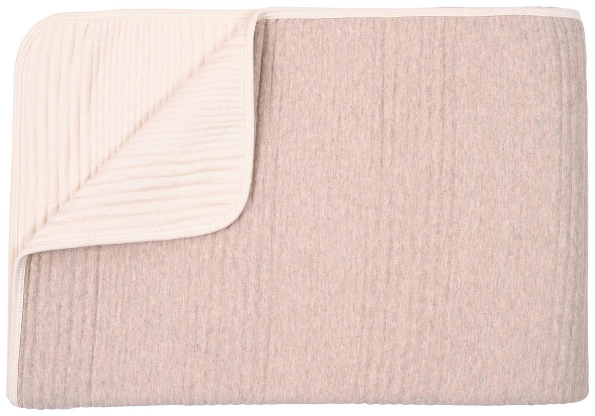 PŘEHOZ NA POSTEL, bavlna, 220/240 cm - béžová, textil (220/240cm) - Novel