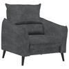 SESSEL Velours Anthrazit    - Anthrazit/Schwarz, Design, Holz/Textil (96/98/100cm) - Carryhome