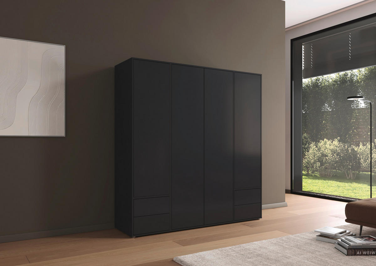 DREHTÜRENSCHRANK in Grau  - Grau, Modern, Holzwerkstoff (187/194/53cm) - Rauch Möbel