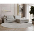 ECKSOFA  in Webstoff Greige  306/198 cm  - Greige/Schwarz, MODERN, Kunststoff/Textil (306/198cm) - Carryhome