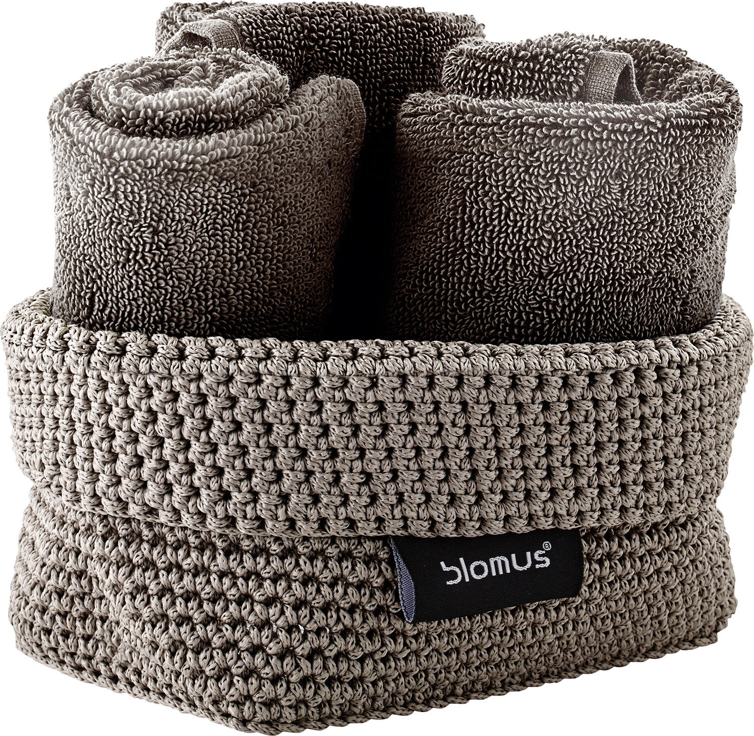 AUFBEWAHRUNGSKÖRBCHEN  - Taupe, Basics, Textil (10/9/15cm) - Blomus