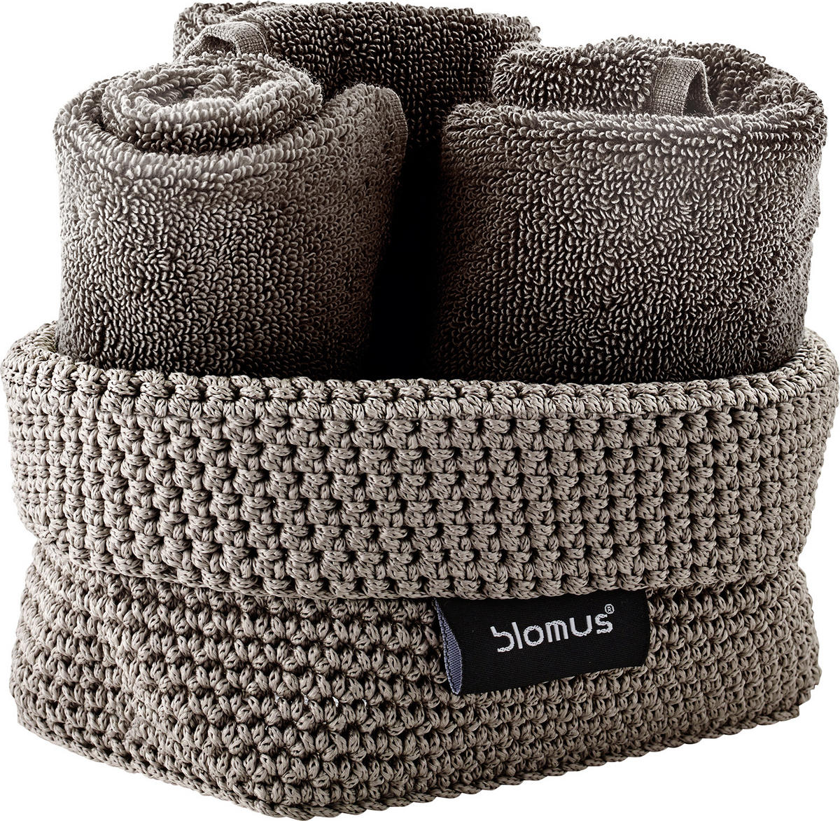AUFBEWAHRUNGSKÖRBCHEN  - Taupe, Basics, Textil (10/9/15cm) - Blomus