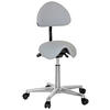 BÜROHOCKER Grau  - Alufarben/Grau, MODERN, Kunststoff/Textil (36/105/40cm) - MID.YOU