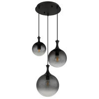 HÄNGELEUCHTE 39/141,5 cm  - Schwarz, Design, Glas/Kunststoff (39/141,5cm) - Globo