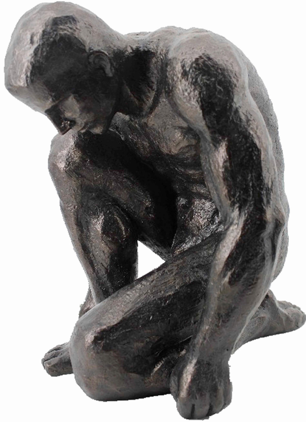 SKULPTUR - Bronzefarben, Design, Kunststoff (33,2/40,4/41,6cm) - Ambia Home