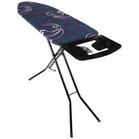 MASĂ DE CĂLCAT - albastru deschis/turcoaz, Basics, textil (38,5/6/145,80cm) - Homeware
