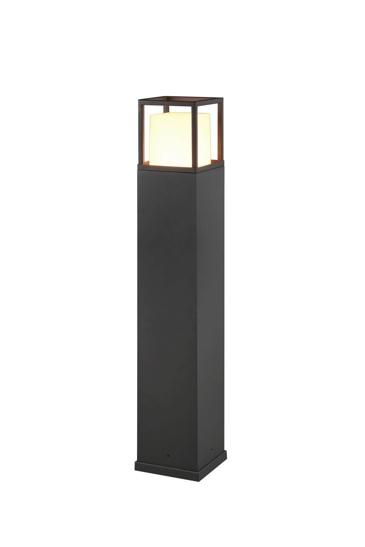 WEGELEUCHTE - Weiss/Anthrazit, Design, Kunststoff/Metall (15/15/80cm) - Trio Leuchten