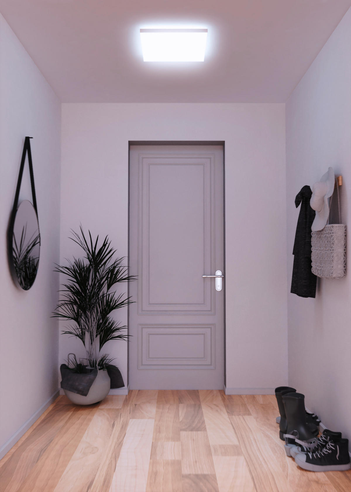LED Decken-/Wandpanel 30x30 cm  - Weiß, Basics, Kunststoff (30/5,9/30cm) - Tint