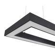 LED-HÄNGELEUCHTE 100/40/120 cm  - Schwarz, Trend, Kunststoff/Metall (100/40/120cm) - Novel