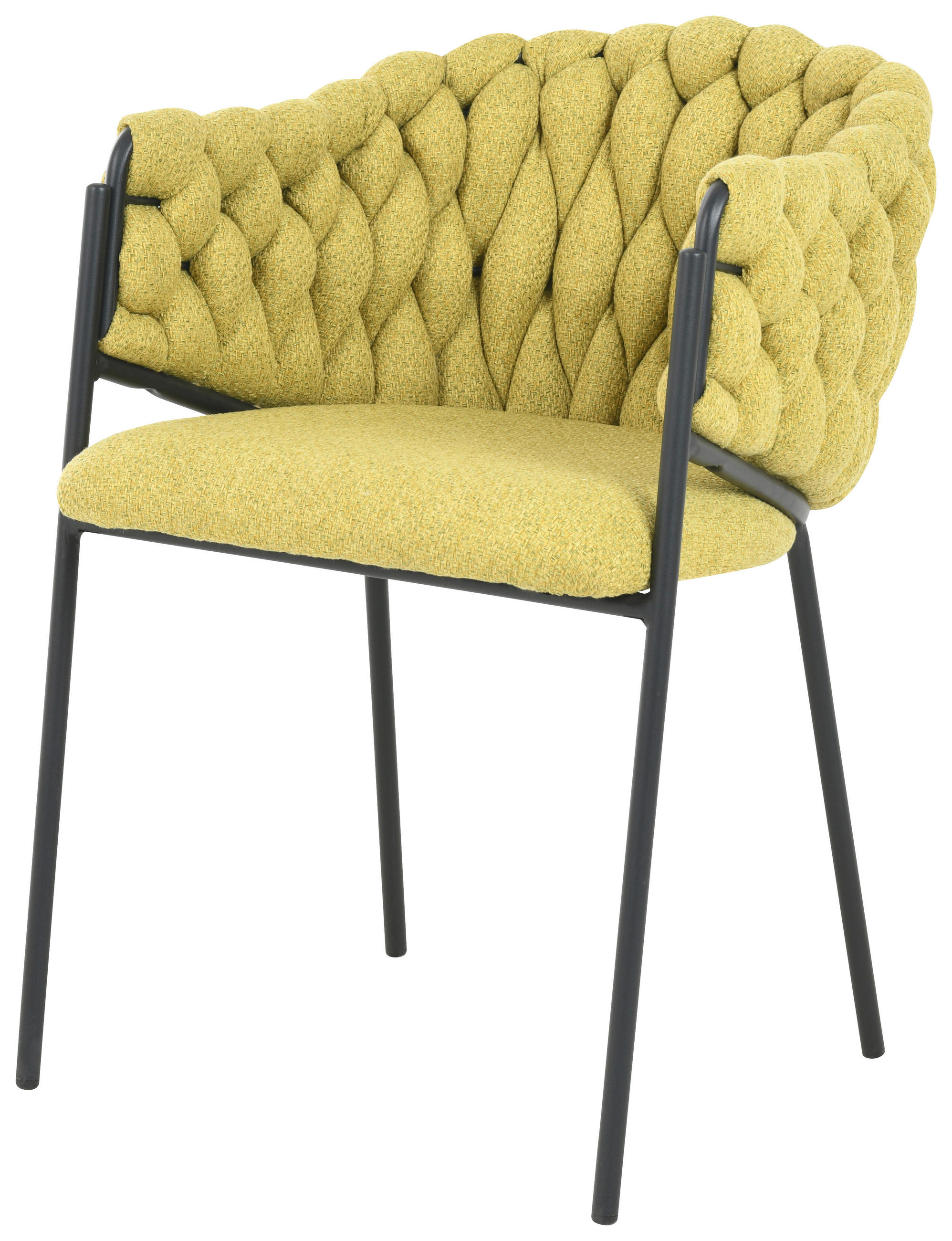 STOLICA  žuta       - žuta/crna, Moderno, drvo/metal (54/78cm) - Carryhome