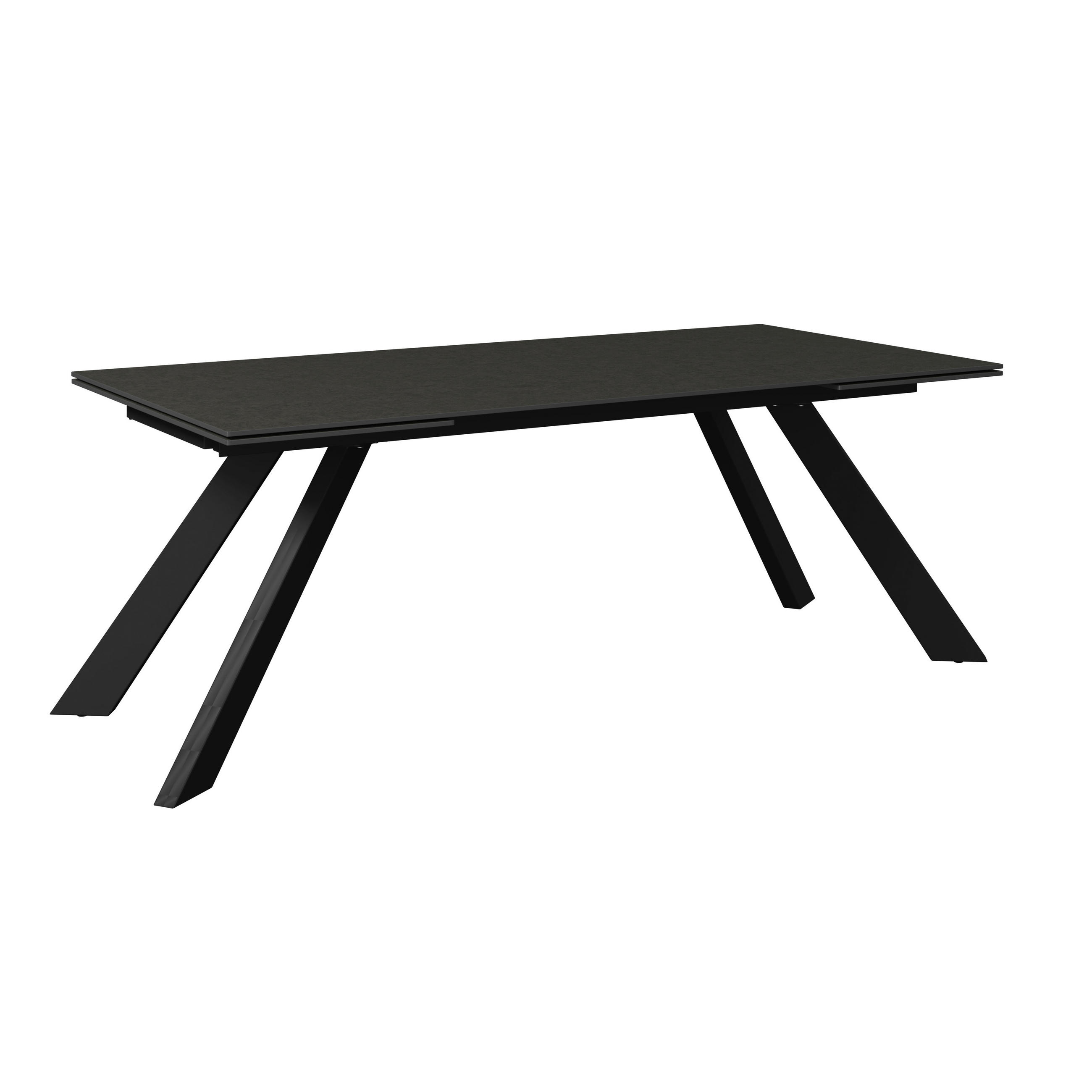 GARTENTISCH 200-300/100/76 cm  - Anthrazit/Grau, MODERN, Keramik/Metall (200-300/100/76cm) - Amatio Pro