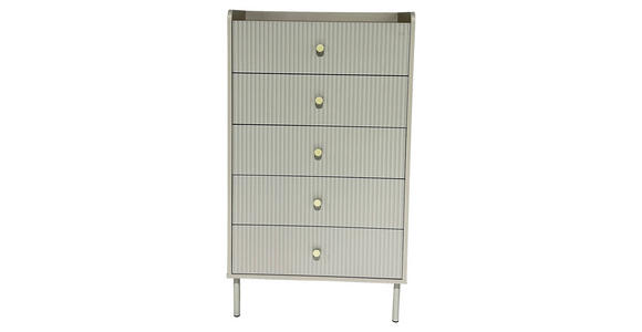 HIGHBOARD SNOW in 70/121,6/40 cm - Eichefarben/Goldfarben, Design, Holzwerkstoff/Metall (70/121,6/40cm) - Xora
