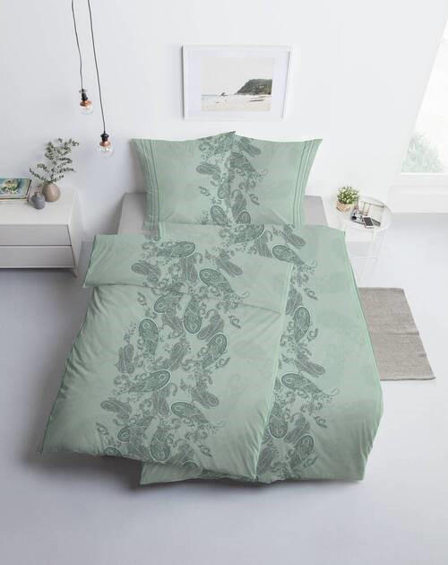 BETTWÄSCHE 155/220 cm ATELIER Interlock-Jersey  - Jadegrün, Design, Textil (155/220cm) - Estella