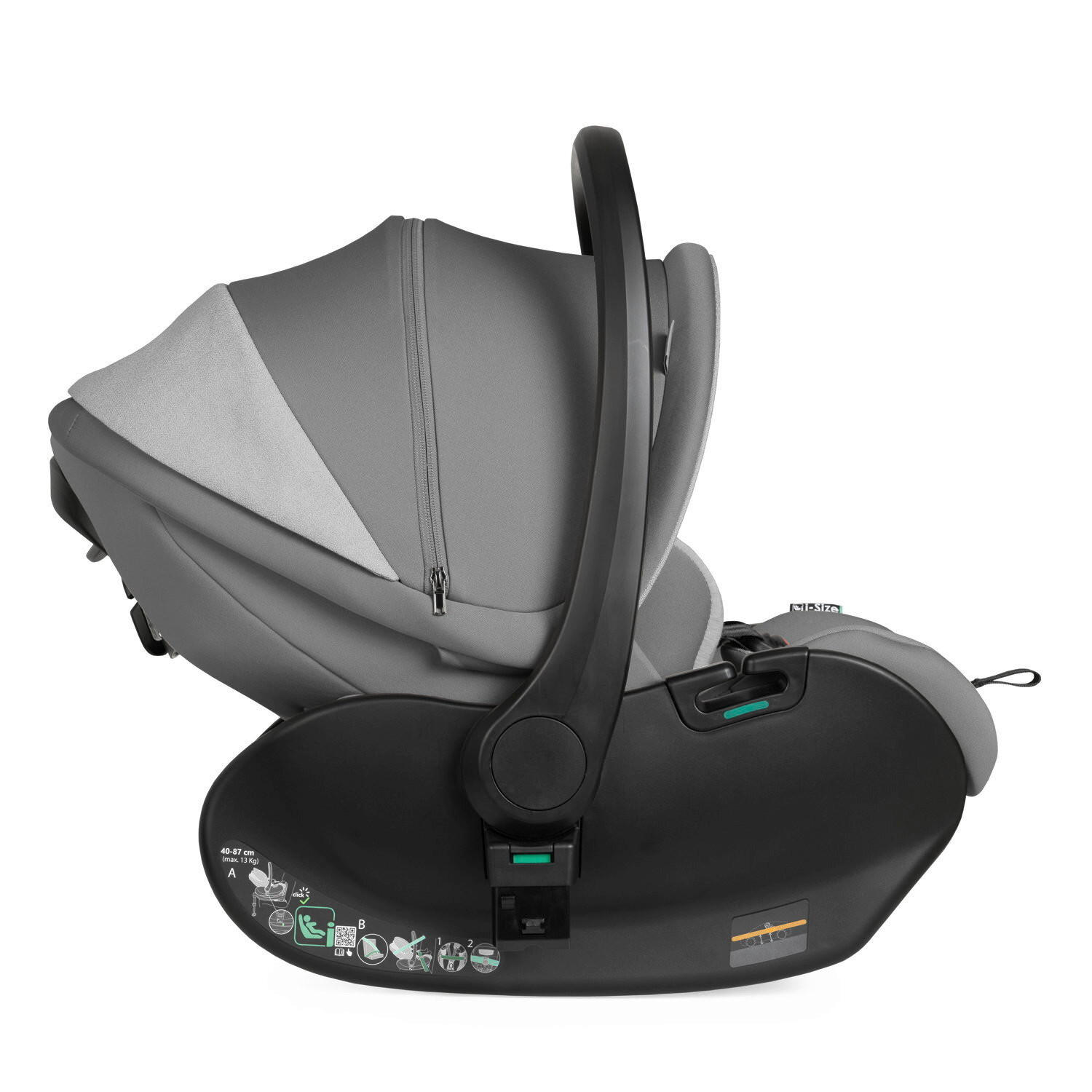 Thumbnail - Chicco Kinderautositz First Seat Recline I-Size, Grau, Textil, 44x58x60 cm, 5-Punkt-Gurtsystem, abnehmbarer und waschbar...