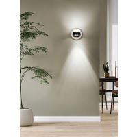 APLICĂ DE PERETE CU LED - culoare nichel/negru, Design, metal (13.5/13,5cm) - Trio Leuchten