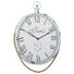 WANDUHR - Silberfarben/Schwarz, LIFESTYLE, Glas/Holzwerkstoff (52/61/6cm) - Landscape WANDUHR - Silberfarben/Schwarz, LIFESTYLE, Glas/Holzwerkstoff (52/61/6cm) - Landscape