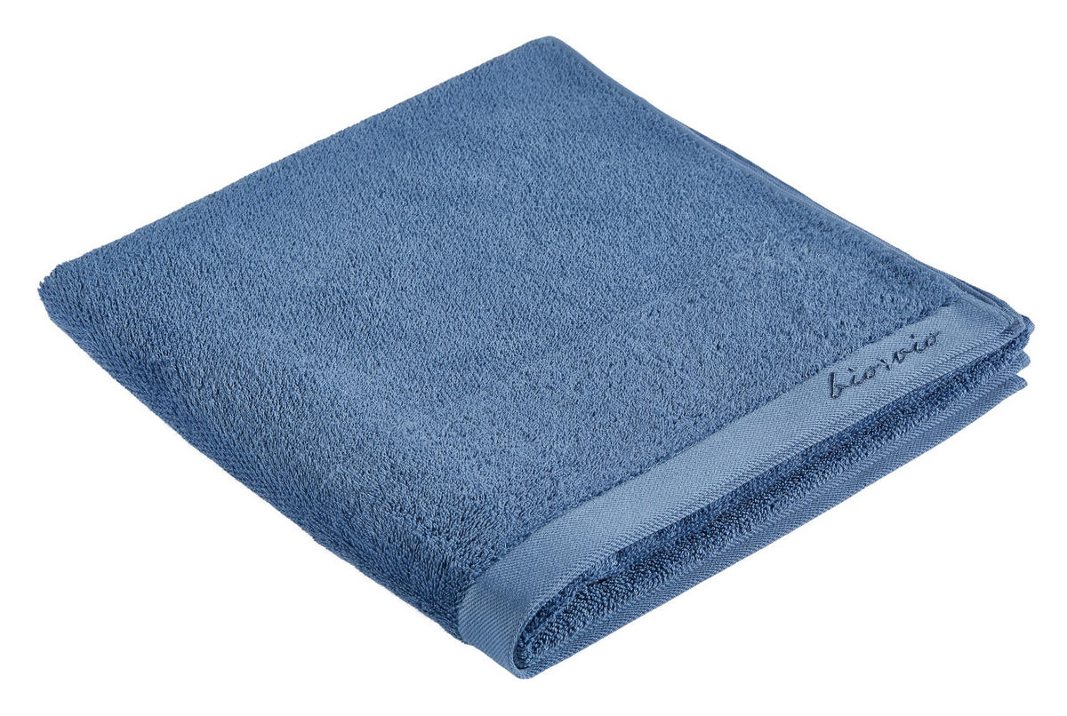 DUSCHTUCH BONITA 70/140 cm  - Dunkelblau, Basics, Textil (70/140cm) - Bio:Vio
