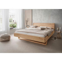 BETT 180/200 cm  in Fichtefarben   - Fichtefarben/Schwarz, Modern, Holz/Metall (180/200cm) - Livetastic