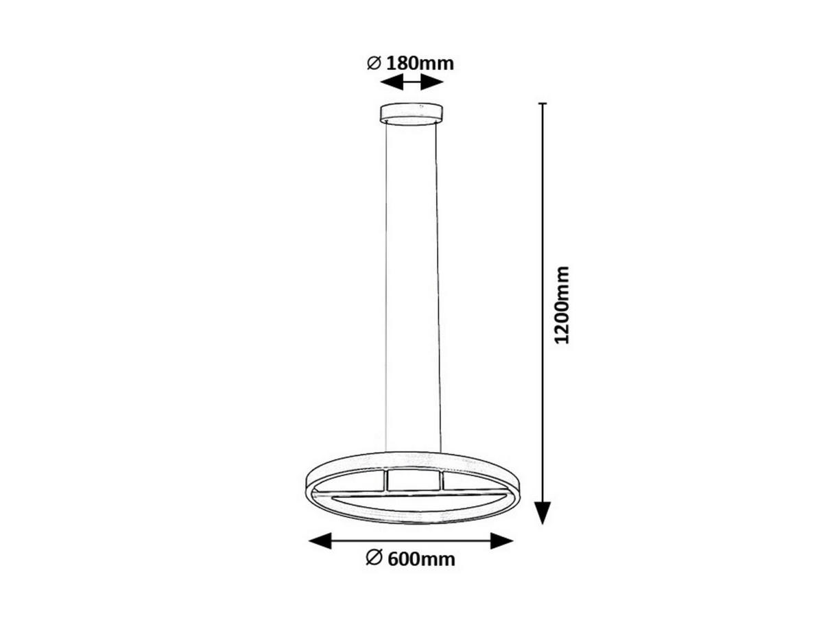 LED LUSTER  60/120 cm      - zlatna/crna, Dizajnerski, metal (60/120cm)