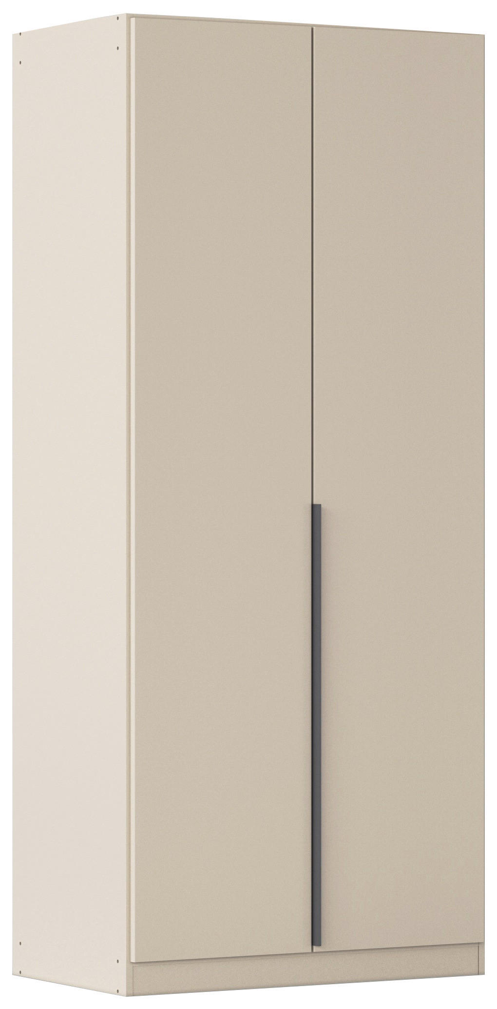 DREHTÜRENSCHRANK 91/229/54 cm,  in Champagner, 2 Tür(en)  - Champagner/Grau, MODERN, Holzwerkstoff/Metall (91/229/54cm) - Rauch Möbel