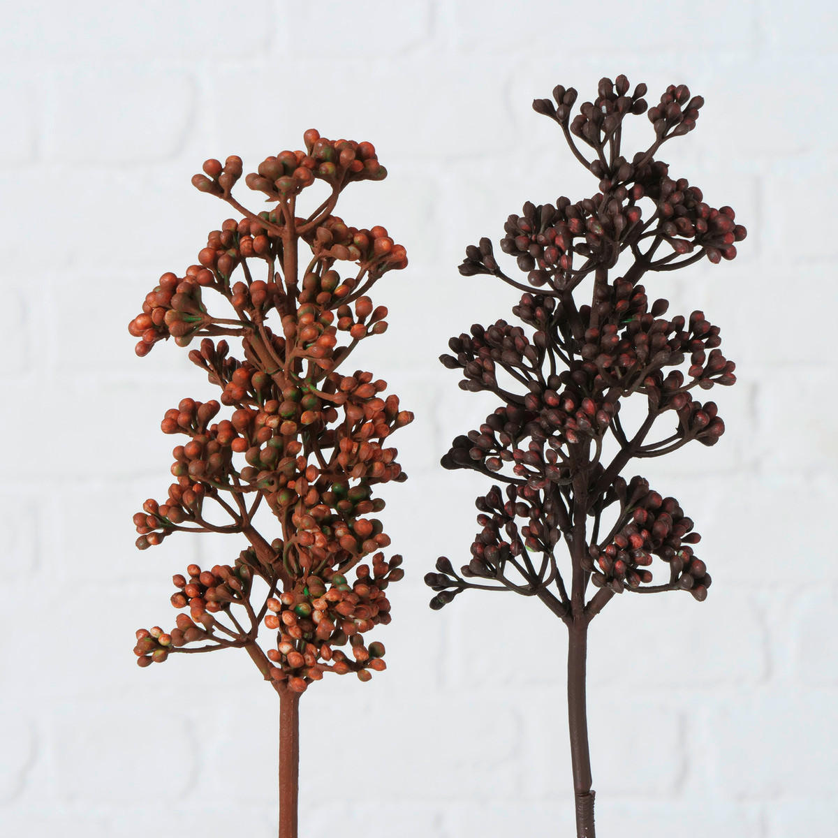 DEKOZWEIG - Hellbraun/Braun, LIFESTYLE, Kunststoff (7/54/8cm)