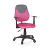 OTOČNÁ ŽIDLE PRO MLADÉ, šedá, pink - šedá/pink, Basics, plast (56/89-99/50cm) - MID.YOU
