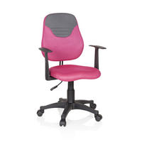 OTOČNÁ ŽIDLE PRO MLADÉ, šedá, pink - šedá/pink, Basics, plast (56/89-99/50cm) - MID.YOU