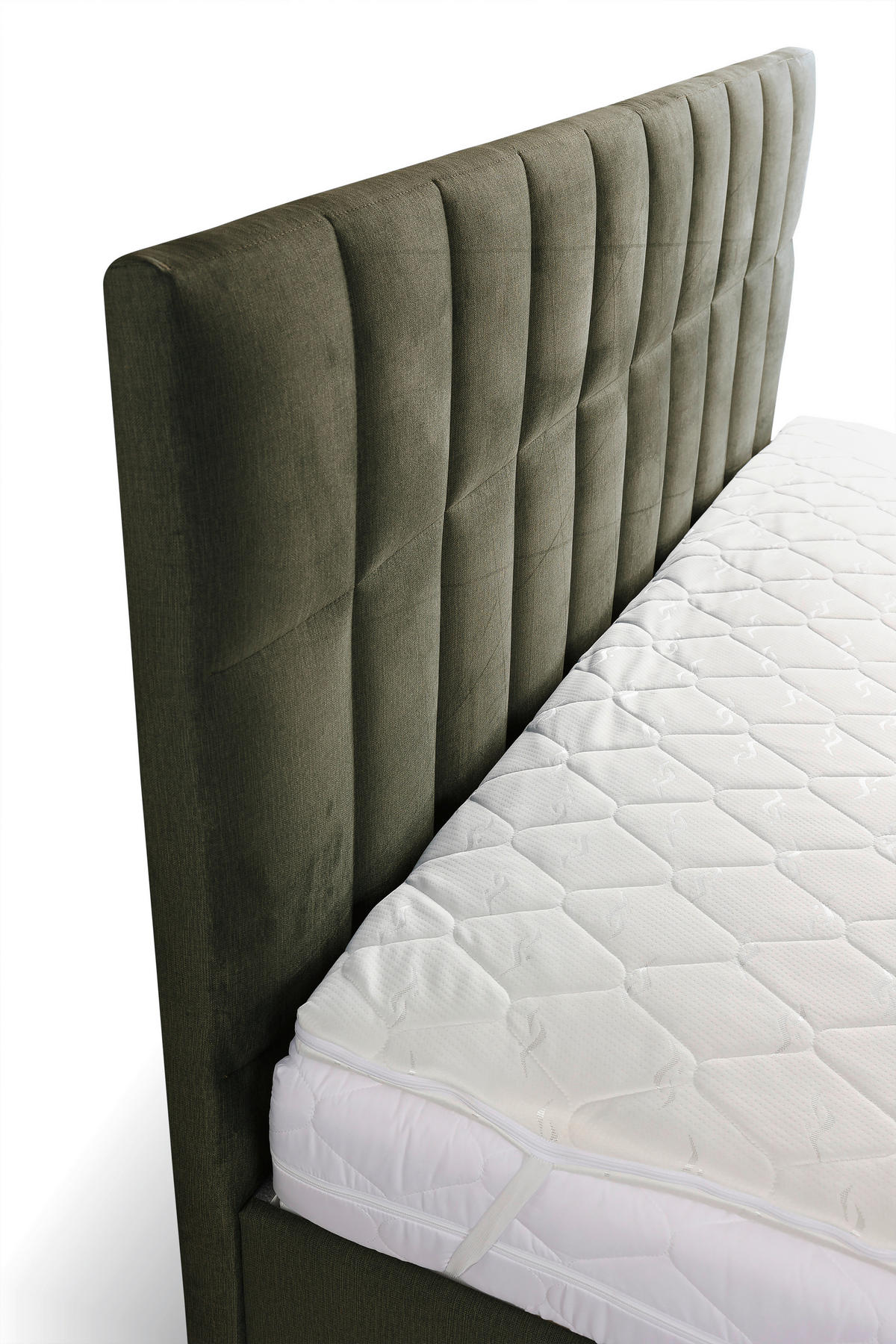 BOXBETT 180/200 cm  in Dunkelgrün  - Dunkelgrün/Schwarz, KONVENTIONELL, Holz/Textil (180/200cm) - Boxxx