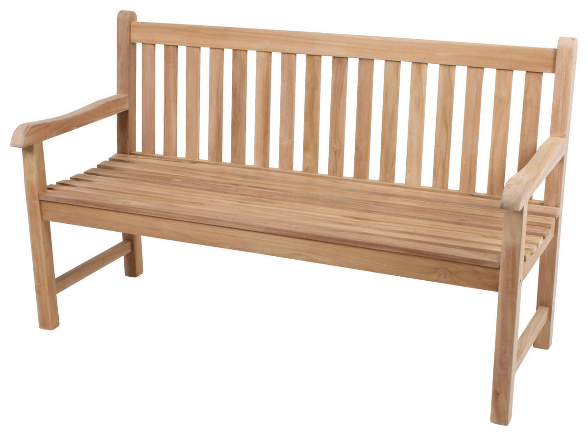 GARTENBANK 150/92/63 cm  in Hellbraun  - Hellbraun, MODERN, Holz (150/92/63cm) - Gardenson