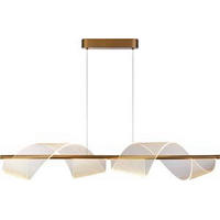 LED FÜGGESZTÉK - sárgarézszínű, Design (100/24/121cm)