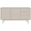 SIDEBOARD Viva  in 154/82/39 cm  - Kaschmir/Goldfarben, Design, Holzwerkstoff/Metall (154/82/39cm) - Xora