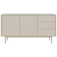 SIDEBOARD Viva  in 154/82/39 cm  - Kaschmir/Goldfarben, Design, Holzwerkstoff/Metall (154/82/39cm) - Xora