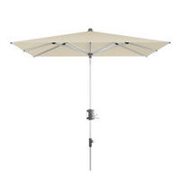 SONNENSCHIRM 240x240 cm Creme  - Creme/Alufarben, Basics, Textil/Metall (240/224-257cm) - KNIRPS