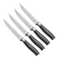 STEAKMESSERSET  - Edelstahlfarben/Schwarz, Basics, Holz/Metall (27.1/12.9/4.2cm) - CHEF CUISINE