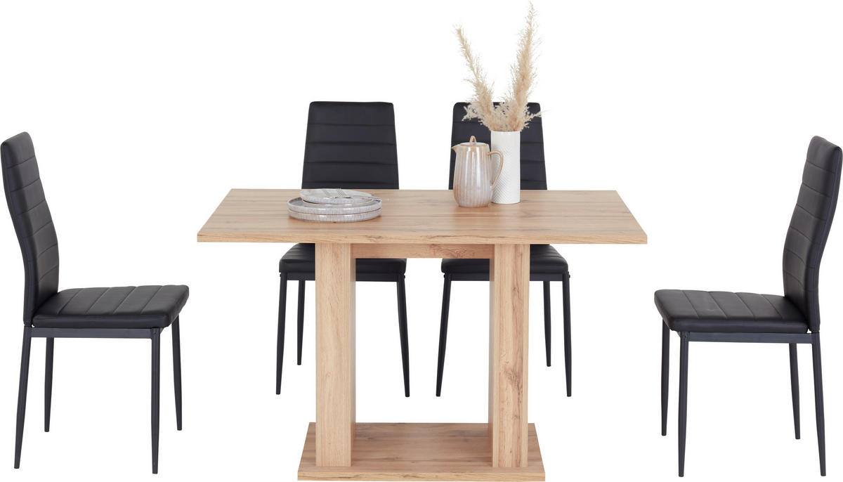 ESSTISCH rechteckig Eichefarben  - Eichefarben, MODERN, Holzwerkstoff (120/80/74cm) - home24