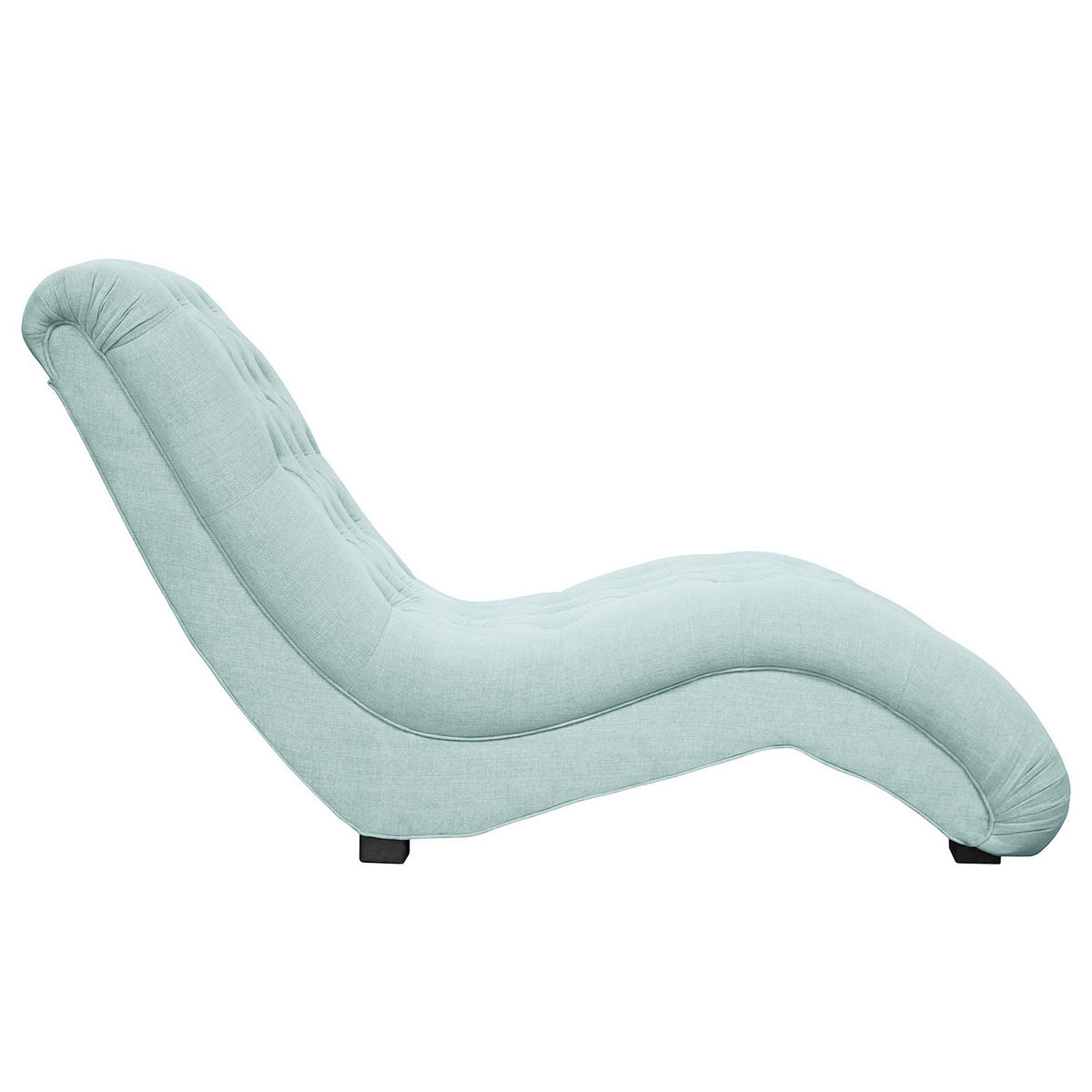 RELAXLIEGE Mikrofaser Pastellblau  - Pastellblau/Schwarz, Design, Kunststoff/Textil (67/90/159cm) - P & B