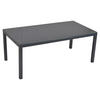 GARTENTISCH 190/100/75 cm Metall rechteckig  - Graphitfarben, MODERN, Glas/Metall (190/100/75cm) - Gardenson