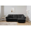 ECKSOFA in Anthrazit  - Anthrazit/Buchefarben, Design, Holz/Textil (266/161cm) - MID.YOU