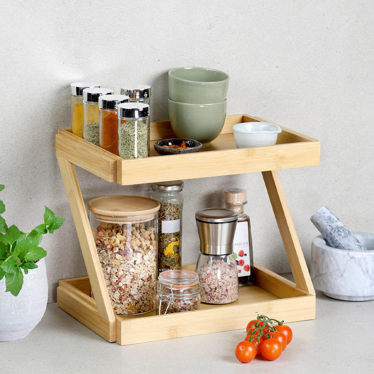 KÜCHENREGAL  in Naturfarben  - Naturfarben, Basics, Naturmaterialien (31cm) - Kesper