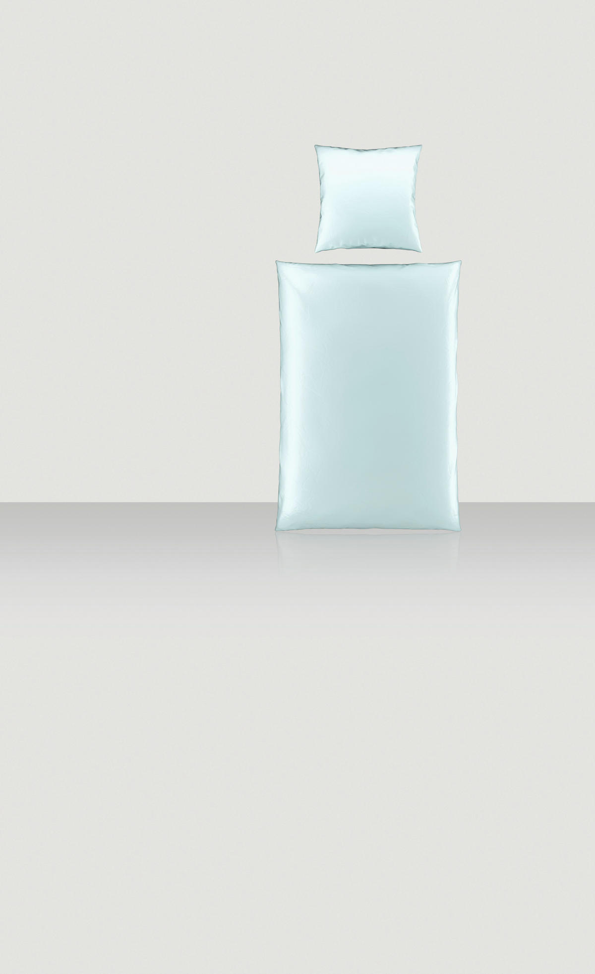 BETTWÄSCHE Satin 155/220 cm  - Silberfarben, Textil (155/220cm) - Novel