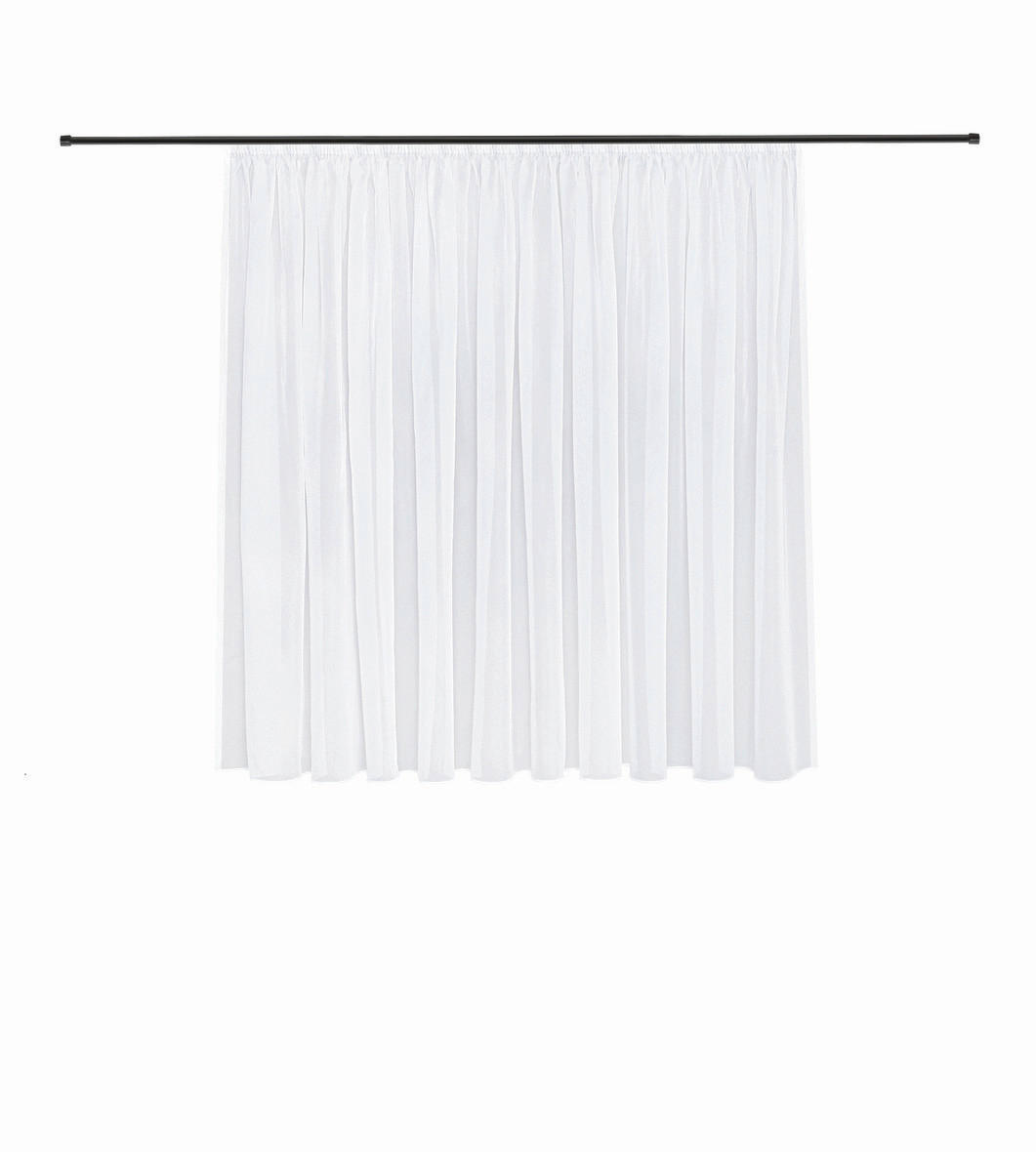 FERTIGSTORE  transparent  300/175 cm   - Weiß, Basics, Textil (300/175cm)