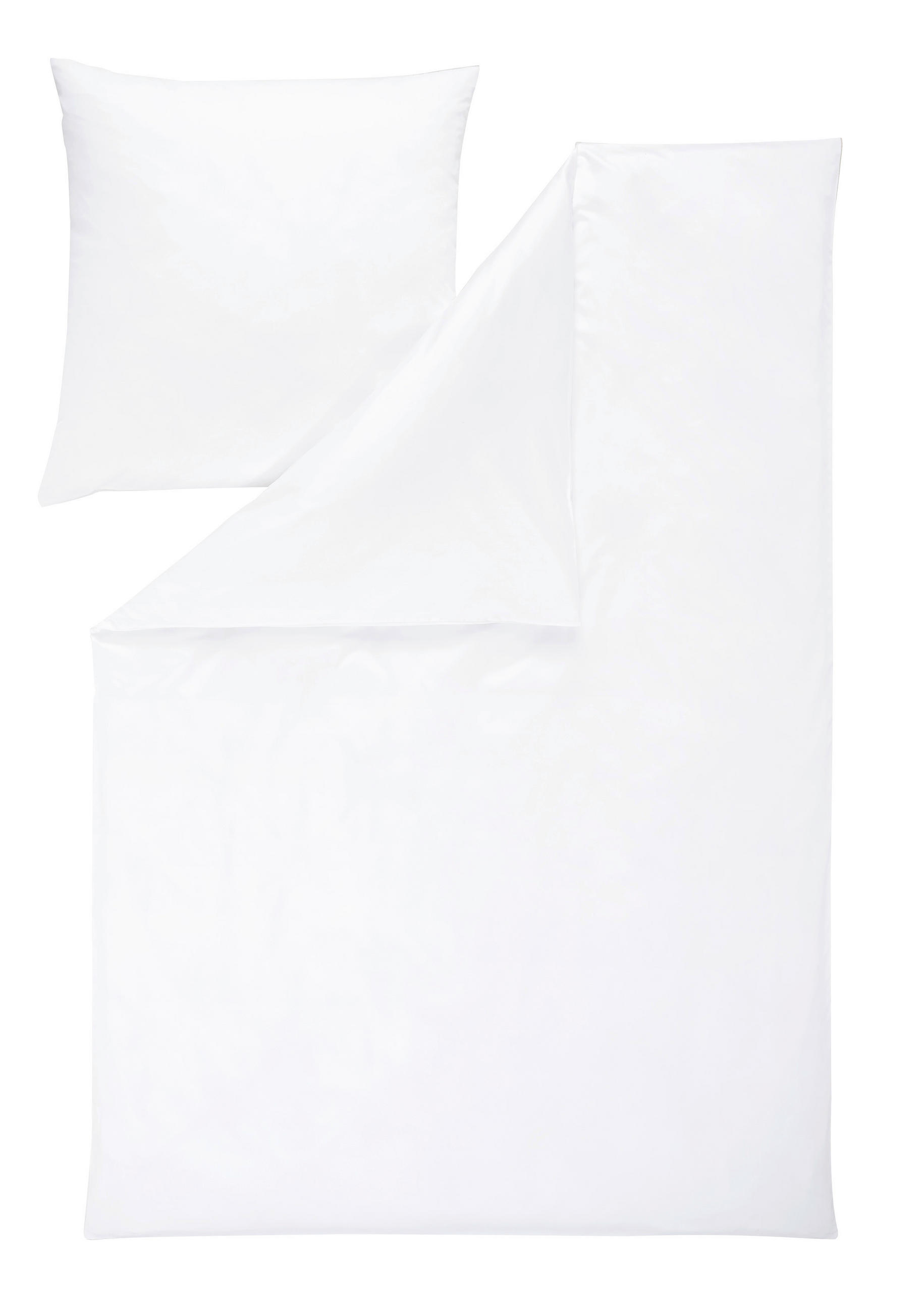 BETTWÄSCHE Atelier Satin 155/220 cm  - Weiß, Design, Textil (155/220cm) - Estella