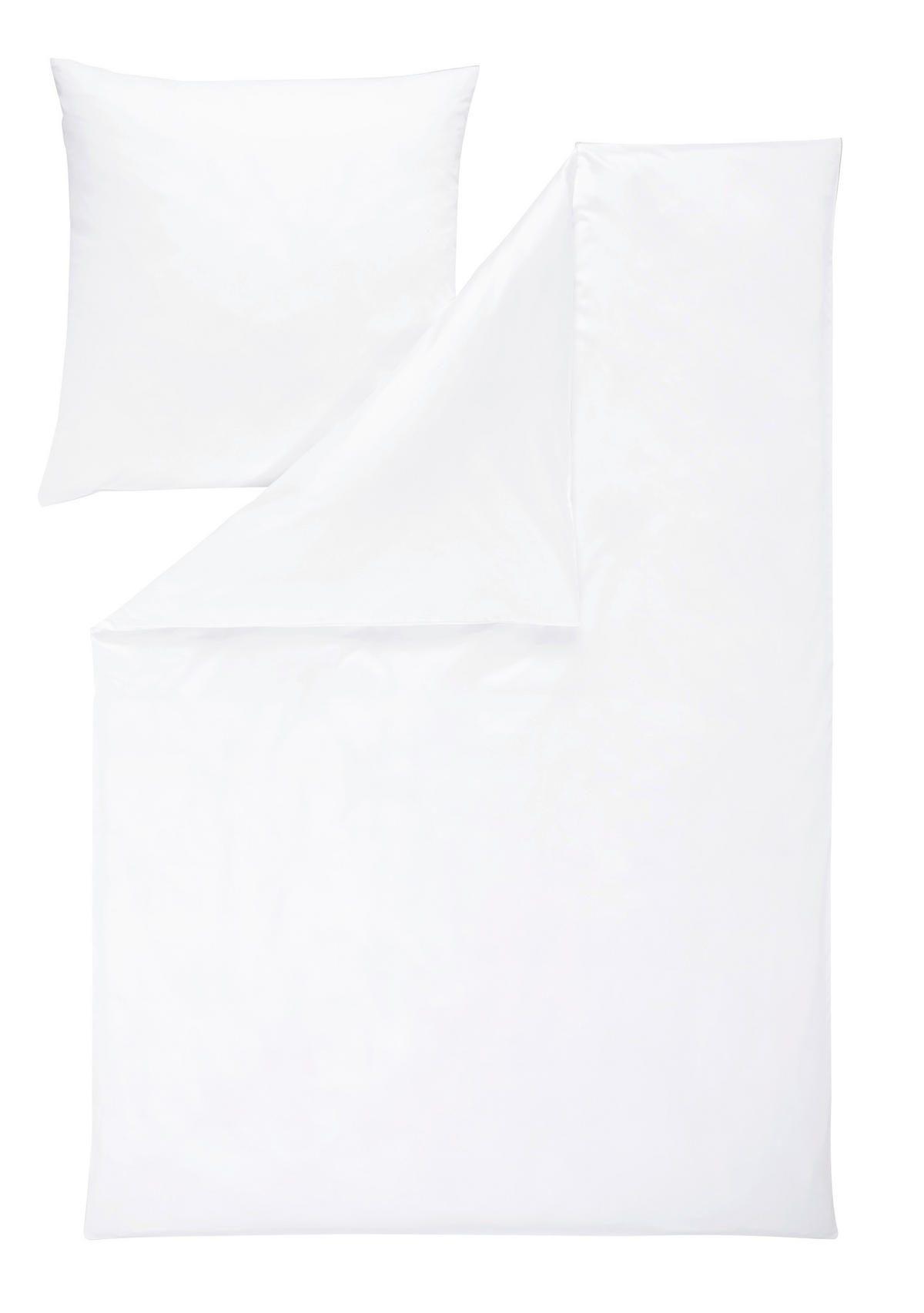 BETTWÄSCHE Atelier Satin 155/220 cm  - Weiß, Design, Textil (155/220cm) - Estella