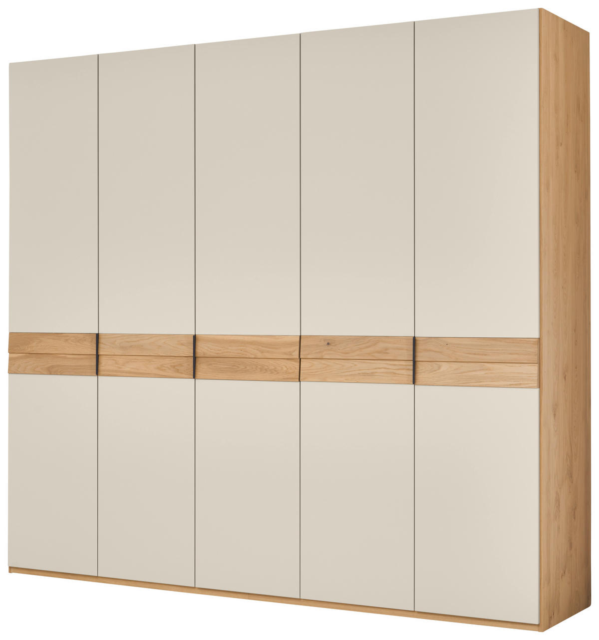 DREHTÜRENSCHRANK 249,6/229,4/59,5 cm,  in Eichefarben, Sandfarben, 5 Tür(en)  - Sandfarben/Eichefarben, Design, Holz/Holzwerkstoff (249,6/229,4/59,5cm) - Dieter Knoll