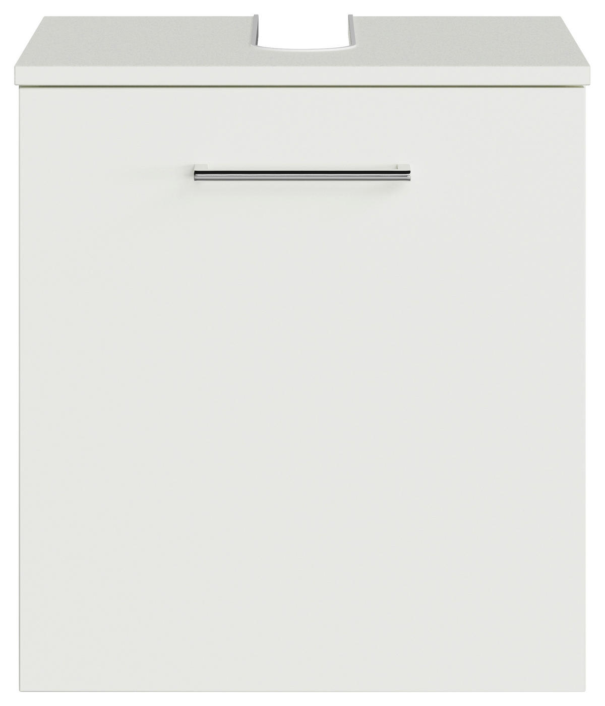 WASCHBECKENUNTERSCHRANK 45/49,8/38,3 cm  - Chromfarben/Weiß, KONVENTIONELL, Holzwerkstoff/Metall (45/49,8/38,3cm) - Sadena