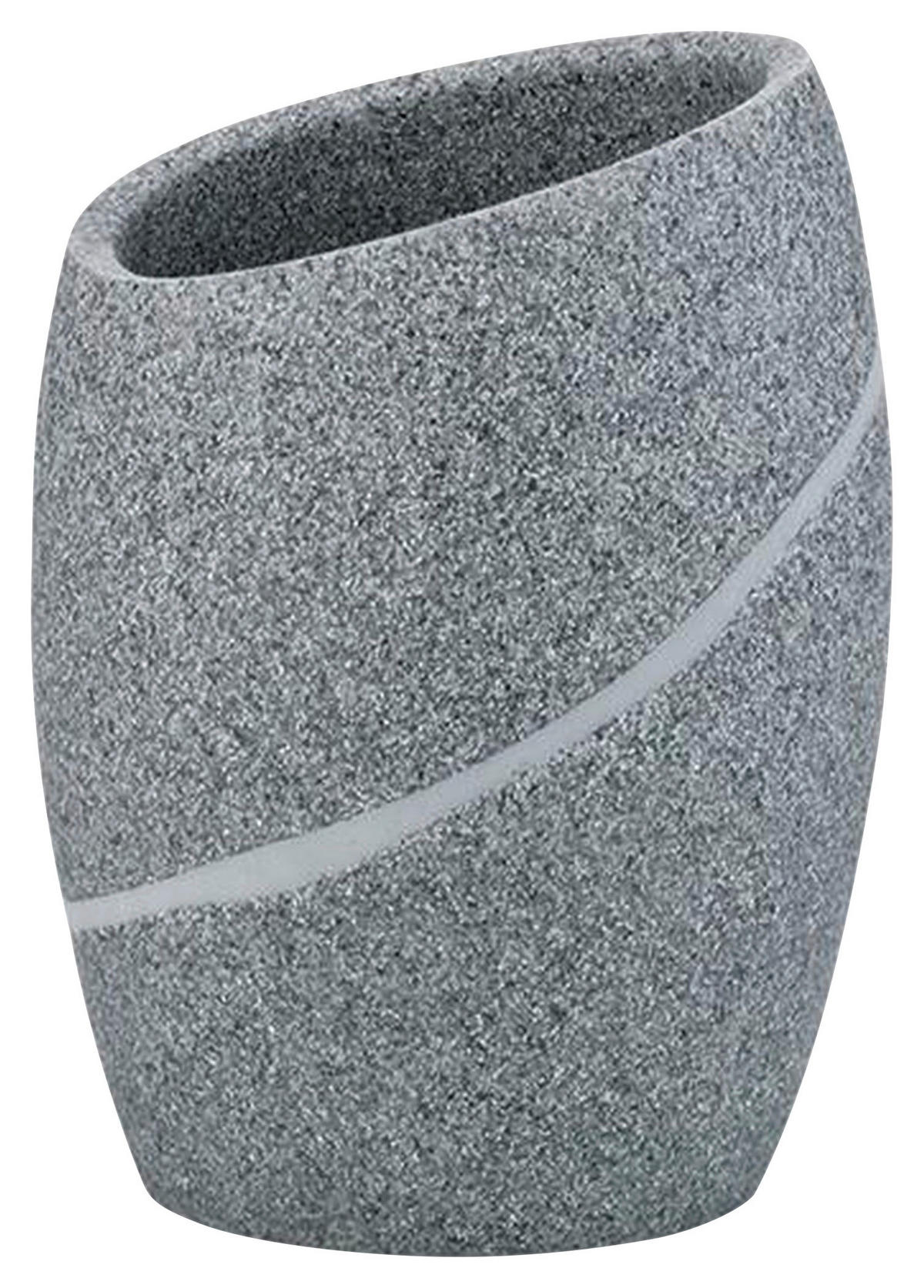 LONČEK ZA ŠČETKE TALUS - siva, Konvencionalno, umetna masa (8/11cm) - Kela